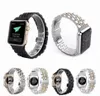 Bracelet en métal de luxe en acier inoxydable Bracelet pour montre Apple série 4 40mm 44mm lien bracelet bracelet ceinture Bracelet pour iWatch Accessoires