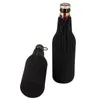 Nya ölflaskor Cooler Sleeves med Ring Zipper Fällbara Neoprenisolatorer för 12oz 330 ml Flaskor Party Drink Coolies