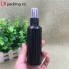 50 stks gratis verzending 10 ml 30ml 50ml 100 ml Zwart Plastic Spray Flessen Black Spuit Perfume Containers Donkere Bank