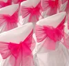 Romatic Organza chair sashes bow Sash Gold Blush for wedding and Events Supplies Party Decoration chair cover sash 130pcs