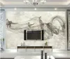 Aangepaste wallpapers Marmeren Muurschildering 3D Wallpaper 3D Muurdocumenten voor TV-achtergrond