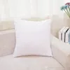 45*45cm Sublimation Square Pillowcases DIY Blank Pillowcase Pillow Cover for Heat Transfer Sofa Pillow Case Blank White Throw Pillow A07