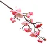 Fleurs de cerisier de prunier fleurs artificielles en soie flores branches d'arbre Sakura décor de table de maison salon décoration de mariage bricolage