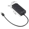 HUB USB 3.0 a 4 porte con interruttore a chiave Hub 4HUB USB 3.0 one trascina quattro splitter USB 3.0