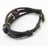 Punk Turco Mal Eye Braceletes Pulseira Feminino Pulseira De Couro Genuíno Pulseira Étnica Vintage Jóias Para As Mulheres Homens Bijouterie 10479