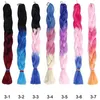 Ombre kleur Xpression Vlechthaar 62 inch 165g pak synthetisch Kanekalon haar Gehaakte vlechten Ultra jumbo Vlecht hair extensions7629350