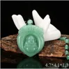 Mix Chinese Handmade Naturalne Jade Healing Crystal Carved Buddha Reiki Elephant Amulet Lucky Naszyjnik Wisiorek Fine Jewelry Charm