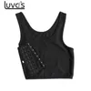 Les lesbiennes maillot de corps Tomboy boucle respirante courte poitrine liant été Cos soutien-gorge gilet sous-vêtements de sport gilet de sport confortable