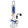 Downstem Perc Recycler DAB Rigs Frizable Bong Titan Nail Rökrör med 14mm Banger Reheury Oil Rigs Hookahs