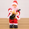 Criativo Natal Papai Noel Elétrico Cantando Dança Saxofone Boneca de Brinquedo de Presente de Ano Novo para Crianças Brinquedo Navidad Xmas Decor