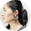 2 stili di moda perline perline colorate tassel orecchini carino cuore fenicottero affermazione orecchini per le donne