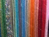 Colliers de perle en verre à facette à facette nouée de 8 mm de longue