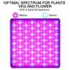 لوحة الطيف الكاملة LED تنمو الضوء AC85 ~ 265 فولت الدفيئة البستنة مصباح النمو لنمو المزهرة النباتية الداخلية