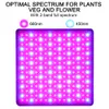 Panneau à spectre complet LED Light Light AC85 ~ 265V Greenhouse Horticulture Horticulture Culture lampe pour la croissance de la floraison des plantes intérieures