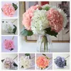 18 couleurs fleur d'hortensia artificielle fausse soie unique toucher réel bouquet hortensias pour centres de table de mariage fleurs décoratives de fête à la maison