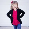 Le ragazze di colore solido a maniche lunghe Cardigan Autunno 2019 bambini boutique di abbigliamento 1-4T Bambine Maglieria esterna maglioni sottile Cappotti