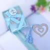 Rostfritt stål Tassel Bokmärke Bröllop Favoriter Bridal Shower Bridesmaid Gifts Heart Snowflake Book Mark Book Taggar Kids Gift CT0088