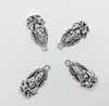 50 pcs/Lot Ganesha éléphant dieu charmes pendentifs rétro bijoux accessoires bricolage Antique pendentif en argent pour Bracelet boucles d'oreilles porte-clés 26*14mm