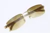Gratis verzending Randloze bril Nieuwe witte echte natuurlijke hoorn zonnebril HOT 3524012 RICHTLOCHTE Zonnebril Hot Unisex Designer Sunglasses Square