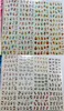 9pcs Nail Art Transfert Water Sticker Secral