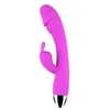 10 modelli di vibrazione forte Vibratore del coniglio del silicone Giocattoli del sesso del vibratore femminile che caricano il vibratore del coniglio del punto di G