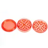 Plastic Grinder 60mm 3 Layer Herb Grinder for Smoking 4 Colors Plastic Teeth Fit Colorful Grinders Fast 6250226