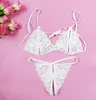 Woman Dew Breast Open Sexy Lace Transparent T-pants Interest Underwear Open Crotch Sexy Underwear Seductive Suit Wholesale