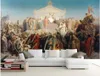 Beställnings- foto tapet 3d väggmålning tapeter för vardagsrum västerländska klassiska oljemålningar TV bakgrunds väggpapper