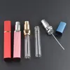 Mode 12ml aluminium parfumfles met mini-verstuiver spuitflessen draagbare parfum container