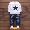 Casual Baby Pojkar Kläder Set Pojkar Kostymer Denim Jeans Kappa 3ST Set Småbarn Kläder Kostym Barnkläder Kostymer