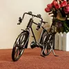 Sm-järnmetall vintage cykelmodell leksak, retro stil handgjorda prydnad, för xmas barn födelsedag gåvor, samla, dekoration smt006 005, 2-2