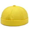 Nieuwe Solid Color Houder Hoed Oude Man Retro Merk Designer Hat Jeugd Mode Cap Hip Hop Street Melon Lederen Cap