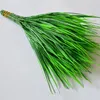 10Pcslot 7 Fork Artificial Green Plants Plastic Fresh Grass for Wedding Decoration Home Store Decoration Flowers Fake Plant7327623