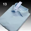 Polo da uomo di alta qualità coccodrillo Polo da uomo T-shirt solida Lavaggio acqua Pantaloncini di cotone top Estate Homme T-shirt Polo da uomo Poloshirt L02