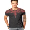 Fashion-Mens T Shirt Fashion 2018 Summer Wings Skull Tiger Print Men S Clothing Cool Streetwear Casual T Shirts for Men Plenty Color M-3XL