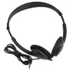 Wired Headphon Bass Headset Stereo hörlurar Justerbar 3.5mm Aux för telefon MP3 PC School Kids Adults Students hörlurar