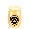 Trumpet Carry Pet Caskets Pendant Urns Memorial Paw Print Ash Holder Cremation Urn for Ashes Keepsake 30x40mm