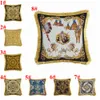 ヨーロッパの豪華な枕は、固体の黄麻布の枕カバークラシックリネンスクエアクッションカバーソファ装飾枕ケース8スタイル2152204