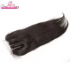 Cierre superior de cabeza completa con paquetes de cabello 5 piezas El cabello virgen humano brasileño sin procesar teje extensiones rectas sedosas Greatremy1811071