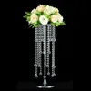 Vaas 60 cm 4-lagen acryl bloemrek pijler kristal vazen ​​bruiloft tafel centerpiece party event road leads home decor