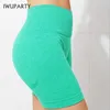 IWUPARTY Energy Biker Seamless Shorts Gym Running Scrunch Shorts Women Stretchy Tights High Waisted Workout Sport Fitness