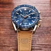 Benyar Fashion Men Watches Luxury Brand Leather Waterproof Quartz Chronograph Casual Military Watch Clock Relogio Masculino CJ191116