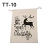 Newest 10 Styles Christmas Gift Bag Large Heavy High Quality Candy Drawstring Bags Stocking Decoration Santa Claus Sack 08