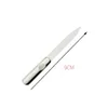 Lima per unghie Tampone in acciaio inossidabile Levigatura a doppia faccia in metallo Grane per manicure Pedicure Lucidatura Strumenti per nail art F2619