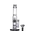 12,5 polegadas de altura Bongohs de vidro de vidro Shisha Recycler Dab Plata