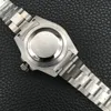 3 cores relógios masculino safira preto verde azul cerâmica moldura de aço inoxidável 40mm 116610 relógio de pulso mecânico automático237j