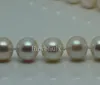 Nowa biżuteria drobnoziarnista Kup biżuterię perłową Naturalną 89 mm Akoya White Pearl Naszyjnik 18 -calowy Bransoletka 75 -calowa set6847186