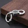 Gepersonaliseerde S925 Sterling zilveren sieraden ontwerper handgemaakte punk kersenbloesem sleutelhanger 1427529