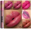 Evpct Glitter Flip Lip光沢のベルベットのマットの唇の色合いの防水ロングリタンダイヤモンドフラッシュシマー液体口紅15色