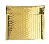 50 Stück Verpackung Versand Luftpolstertaschen Goldpapier Gepolsterte Umschläge Geschenktüte Luftpolsterumschlag Tasche 15 * 13 cm + 4 cm